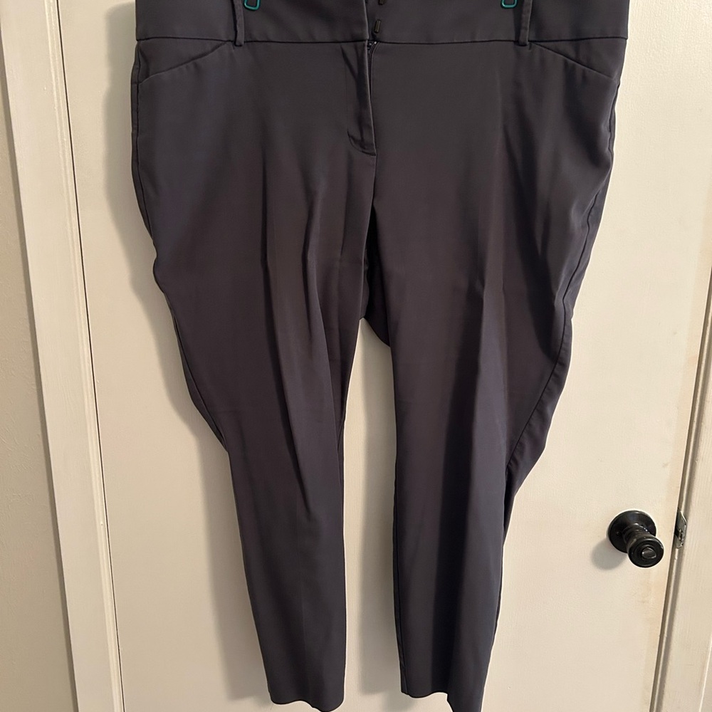 LOFT Charcoal Ankle Pants